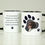 Thumbnail: Personalised Paw Print Pet Photo Upload Black Handled Mug
