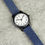 Thumbnail: Personalised Black with Blue Canvas Strap Boys Watch