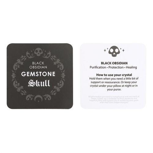 Black Obsidian Crystal Skull