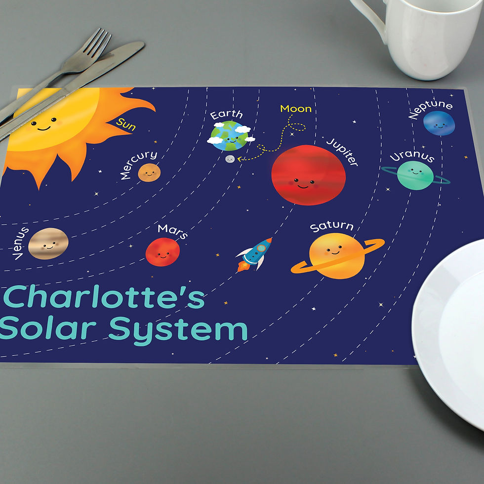 Thumbnail: Personalised Solar Space System Placemat