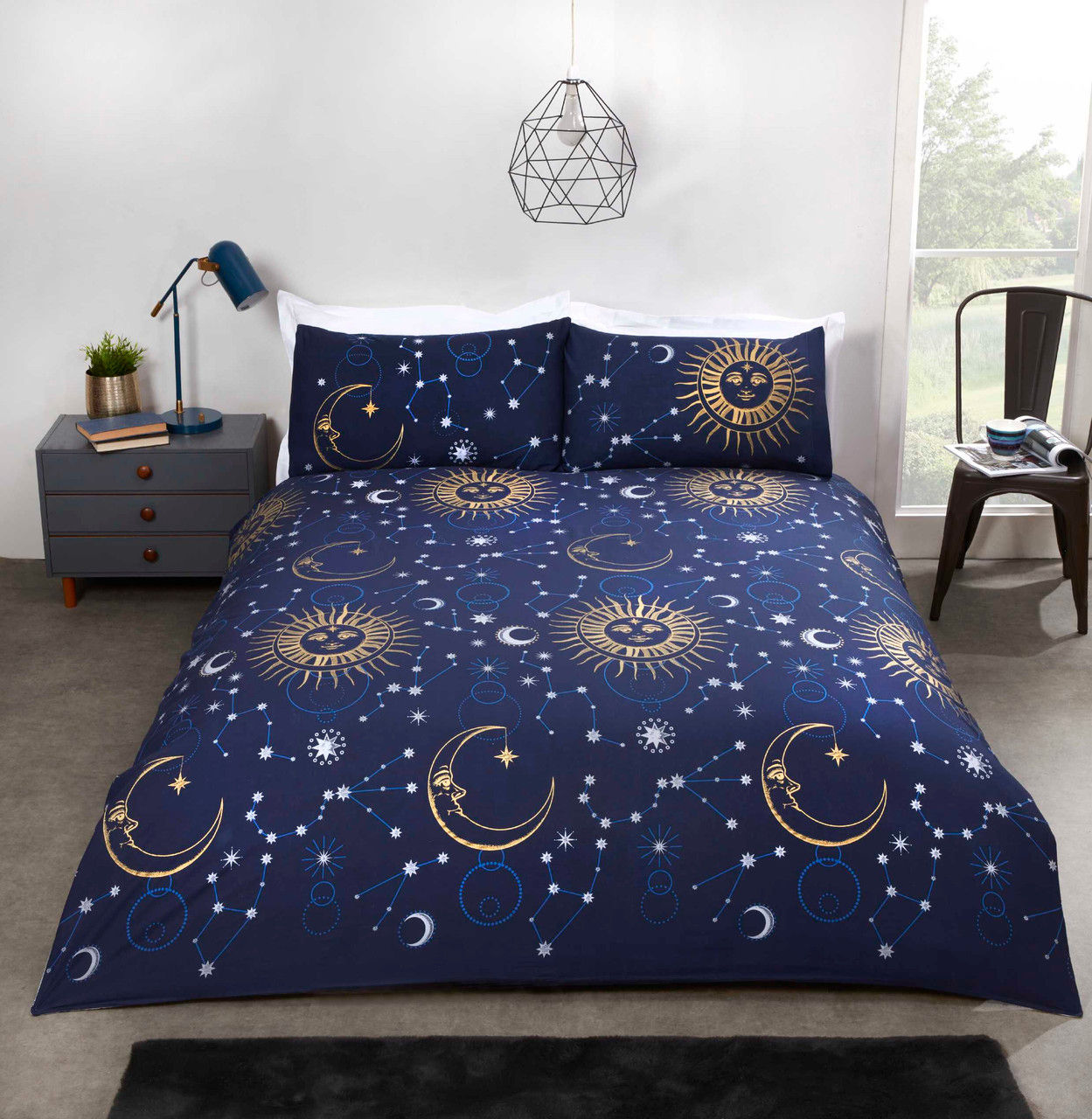 Celestial Duvet Set Blue