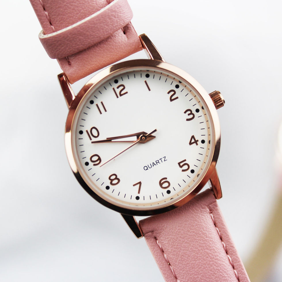 Thumbnail: Personalised Holy Communion / Christening Pink Watch