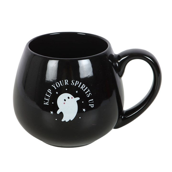 Thumbnail: Keep Your Spirits Up Rounded Ghost Mug