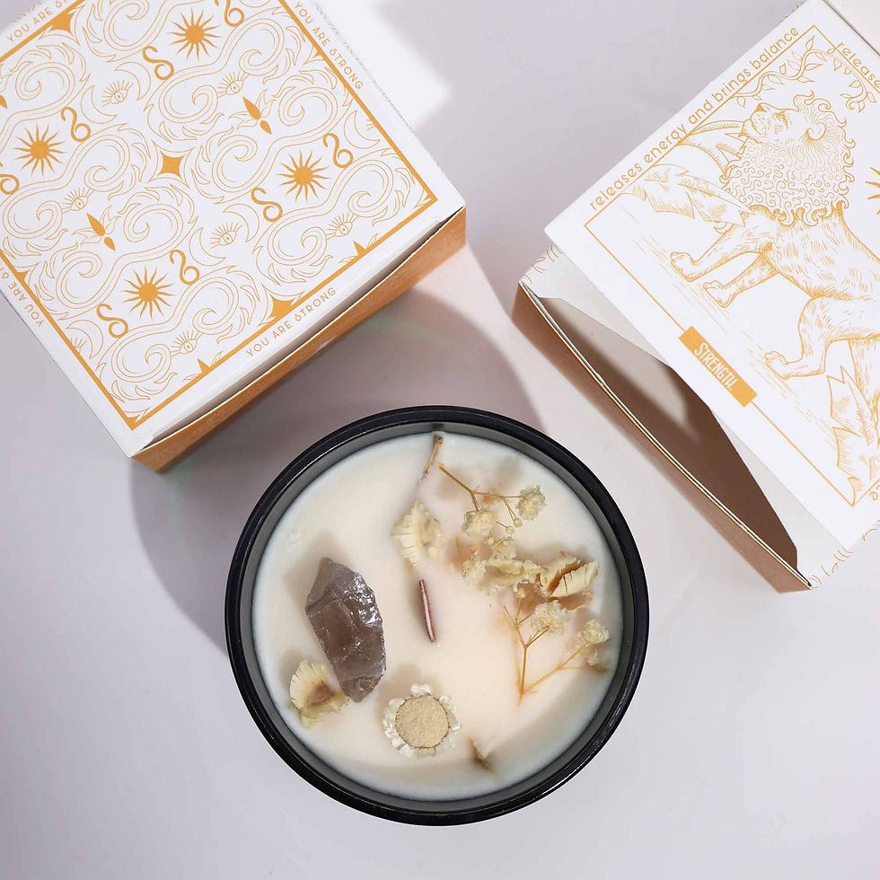 Thumbnail: Hop Hare Crystal Magic Flower Candles