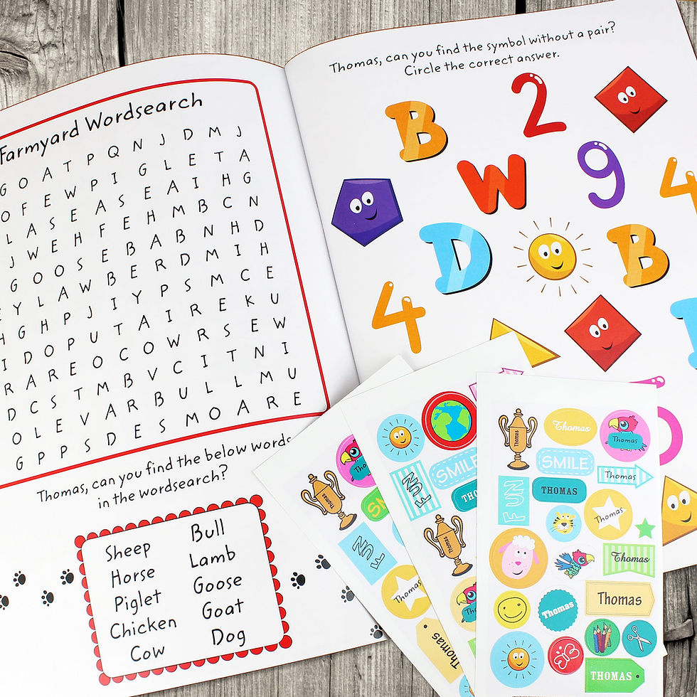 Thumbnail: Personalised Activity Book with Stickers