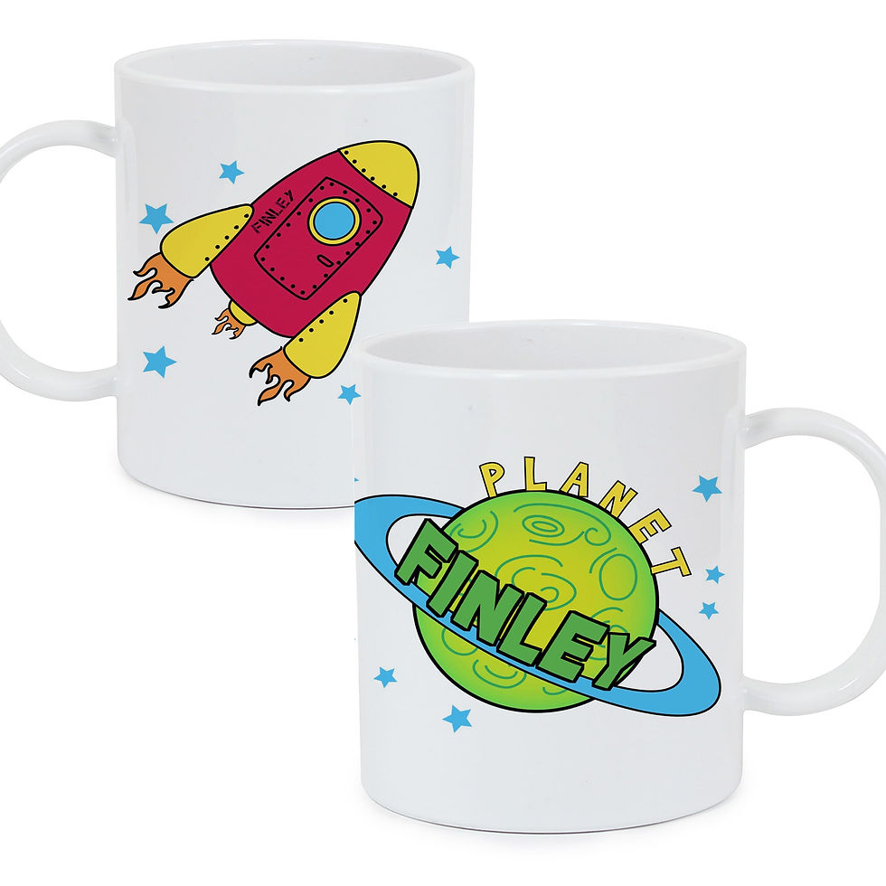 Thumbnail: Personalised Space Plastic Mug