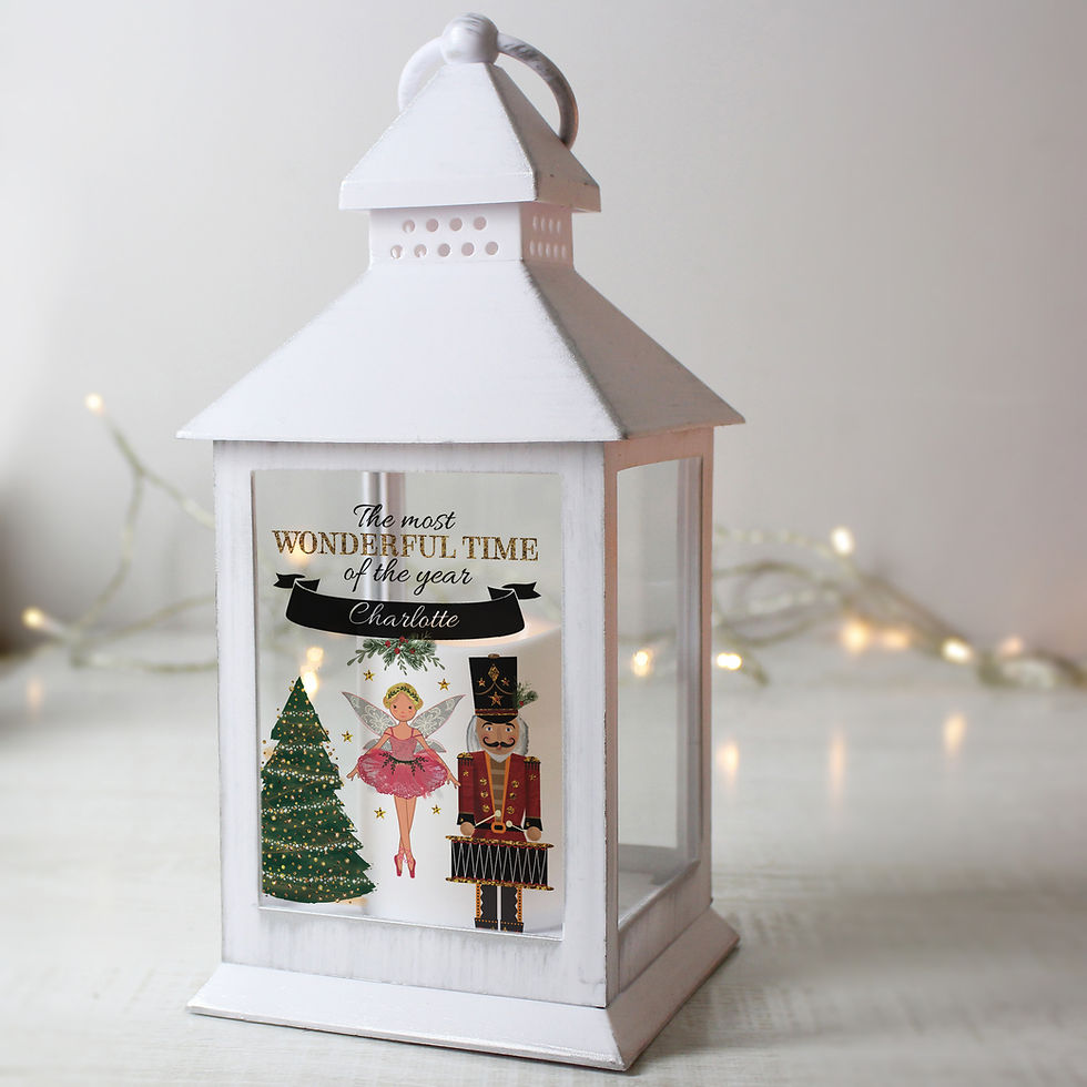 Thumbnail: Personalised Nutcracker White Lantern