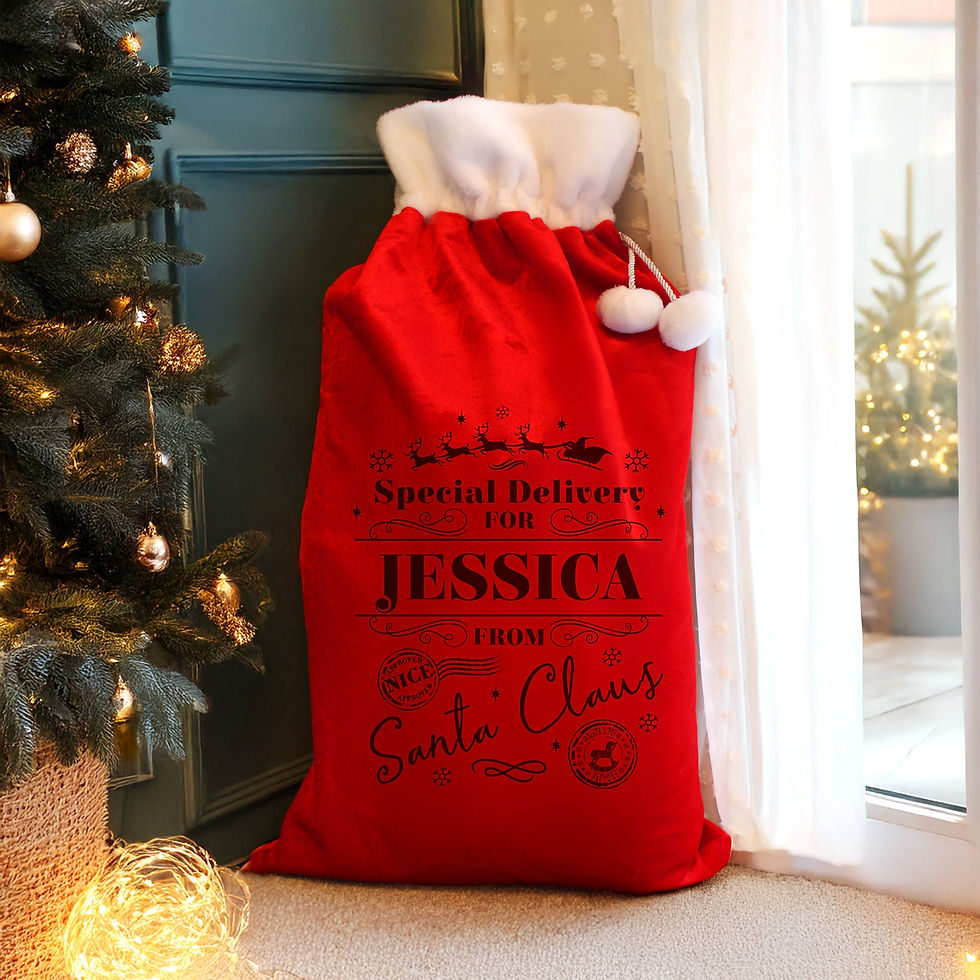 Thumbnail: Personalised Special Delivery Red Sack