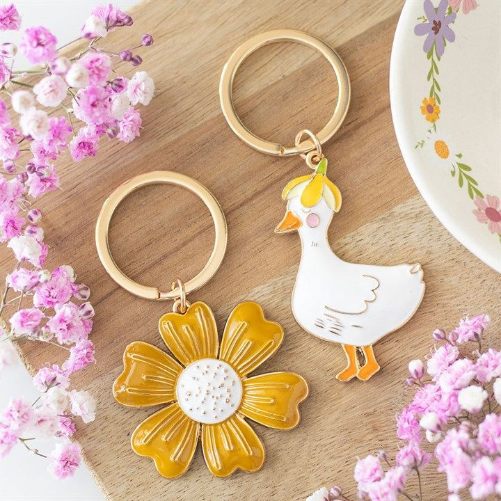 Thumbnail: Yellow Daisy Keyring