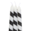 Thumbnail: Set of 3 Black Candy Cane Taper Candles