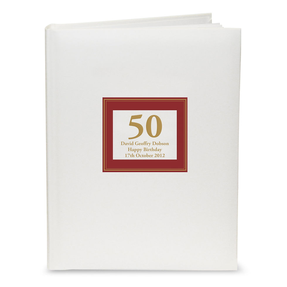 Personalised Red Square Traditional Photo Album