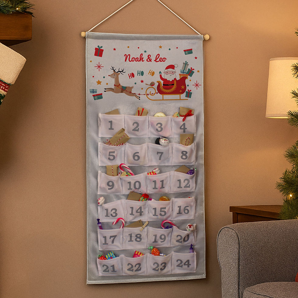 Thumbnail: Personalised Santa Sleigh Advent Calendar