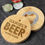 Thumbnail: Personalised Beer Goes Here Bamboo Bottle Opener Coaster