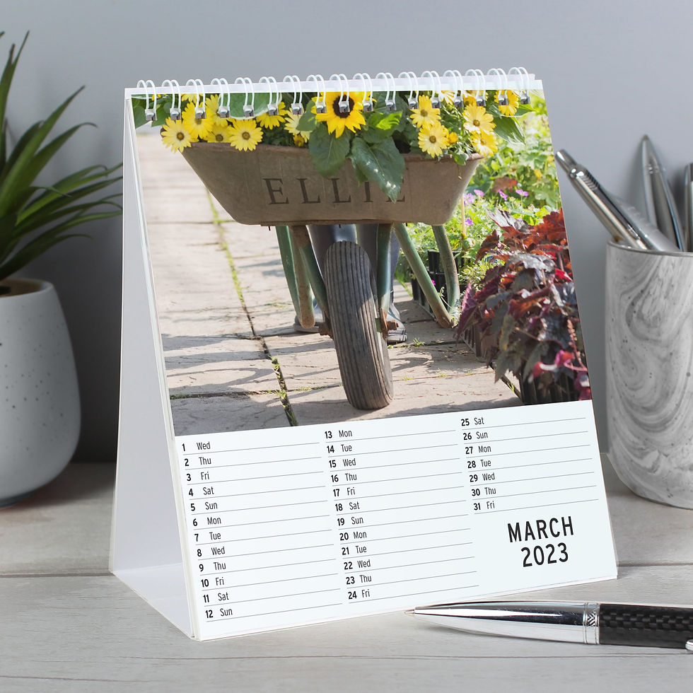 Thumbnail: Personalised Gardening Desk Calendar