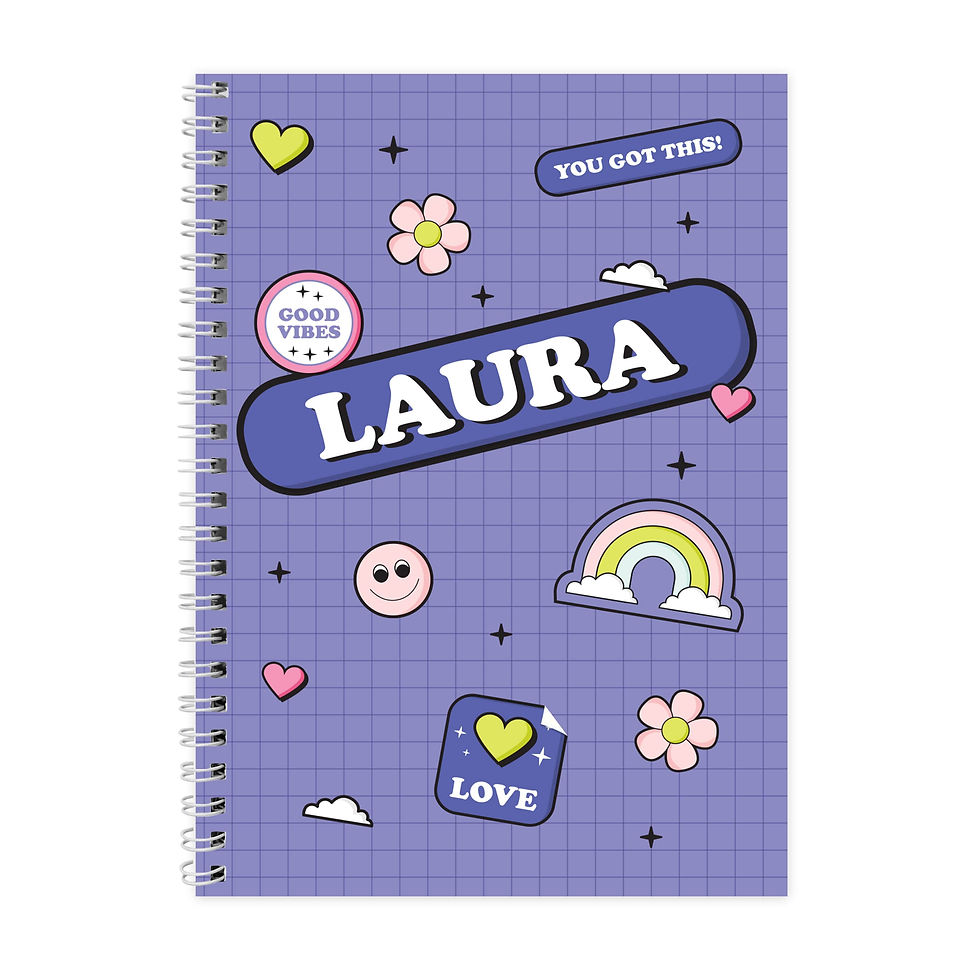 Thumbnail: Personalised Good Vibes A5 Notebook