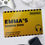 Thumbnail: Personalised Gaming Zone Metal Sign Yellow With Personalised Writing In Black. and headphone design