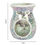 Thumbnail: Large Light Blue Iridescent Crackle Oil Burner