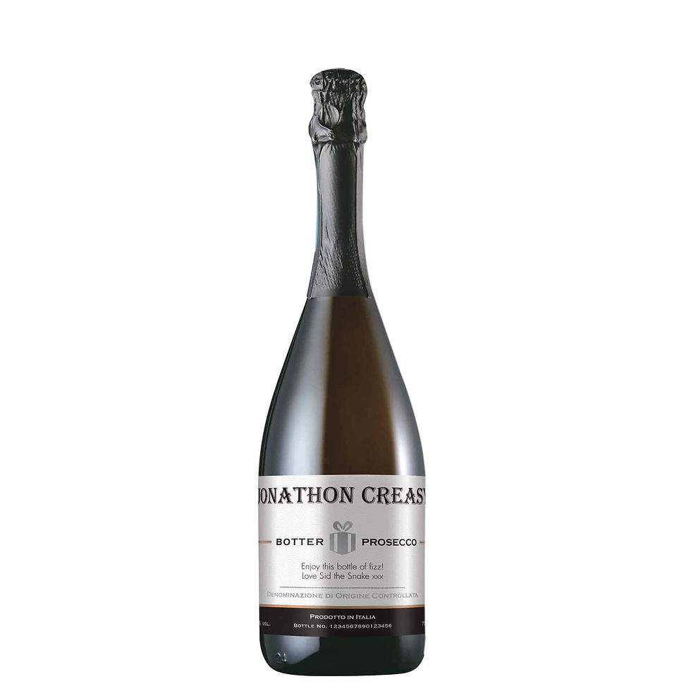 Thumbnail: Personalised Contemporary Label Prosecco