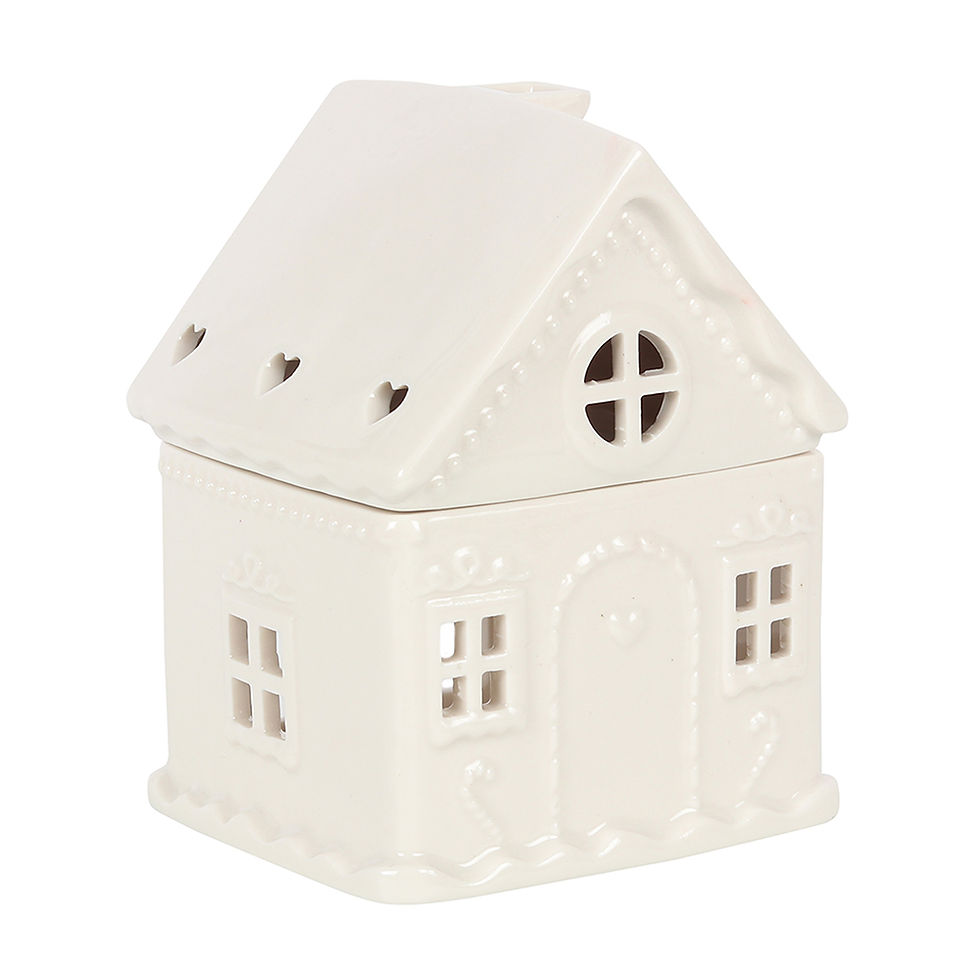 Thumbnail: White Gingerbread House Oil Burner