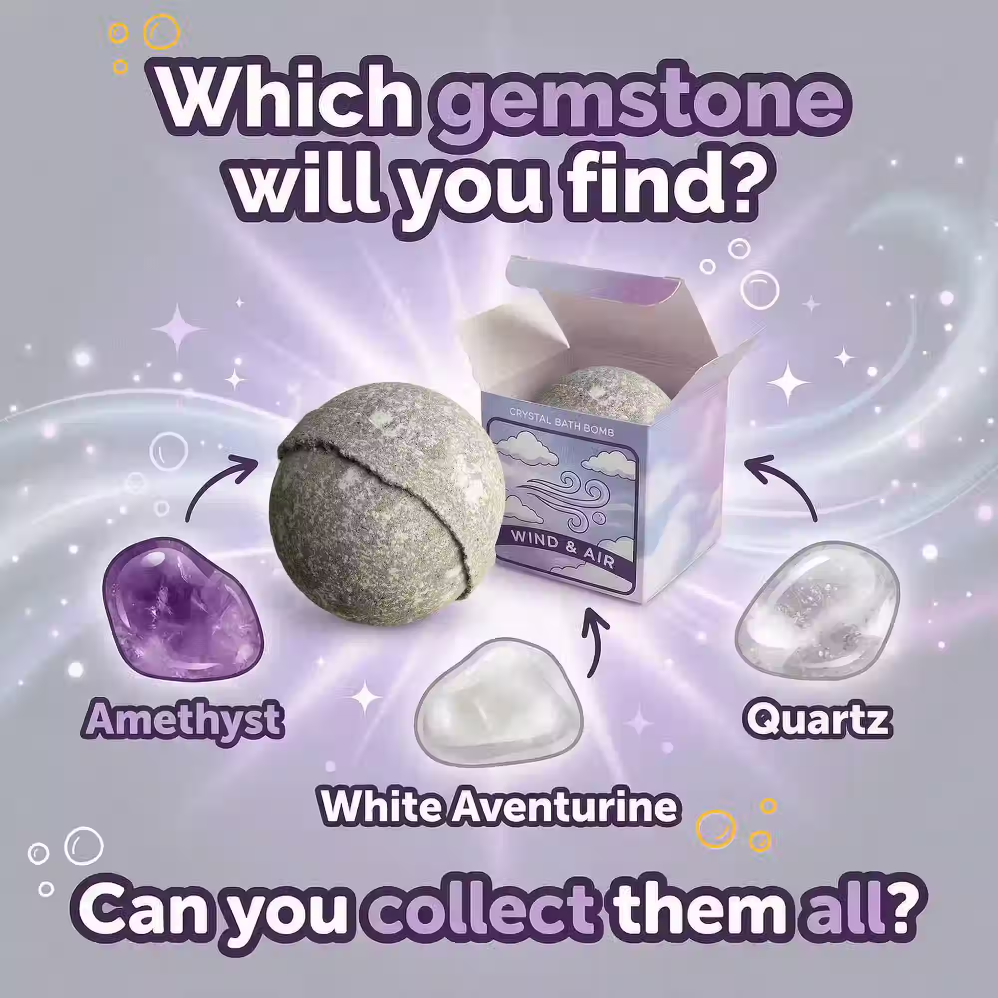 Elemental Crystal Bath Bombs