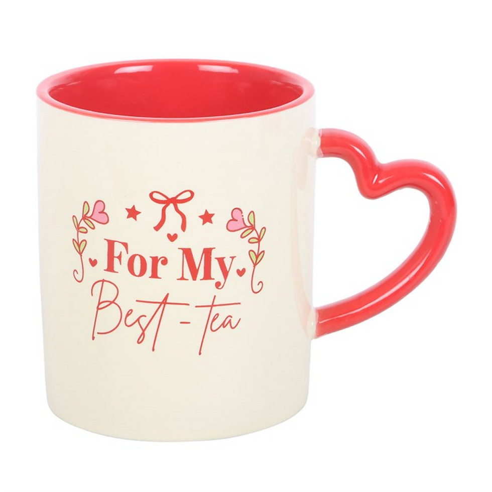 Thumbnail: For My Best-Tea Mug with Heart Handle