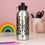 Thumbnail: Personalised Leopard Print Silver Drinks Bottle