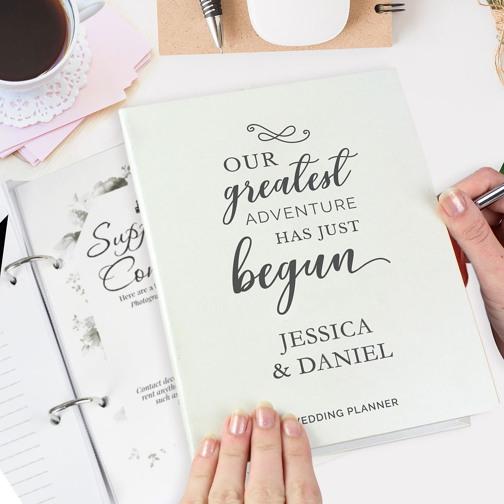 Thumbnail: Personalised Our Greatest Adventure Wedding Planner