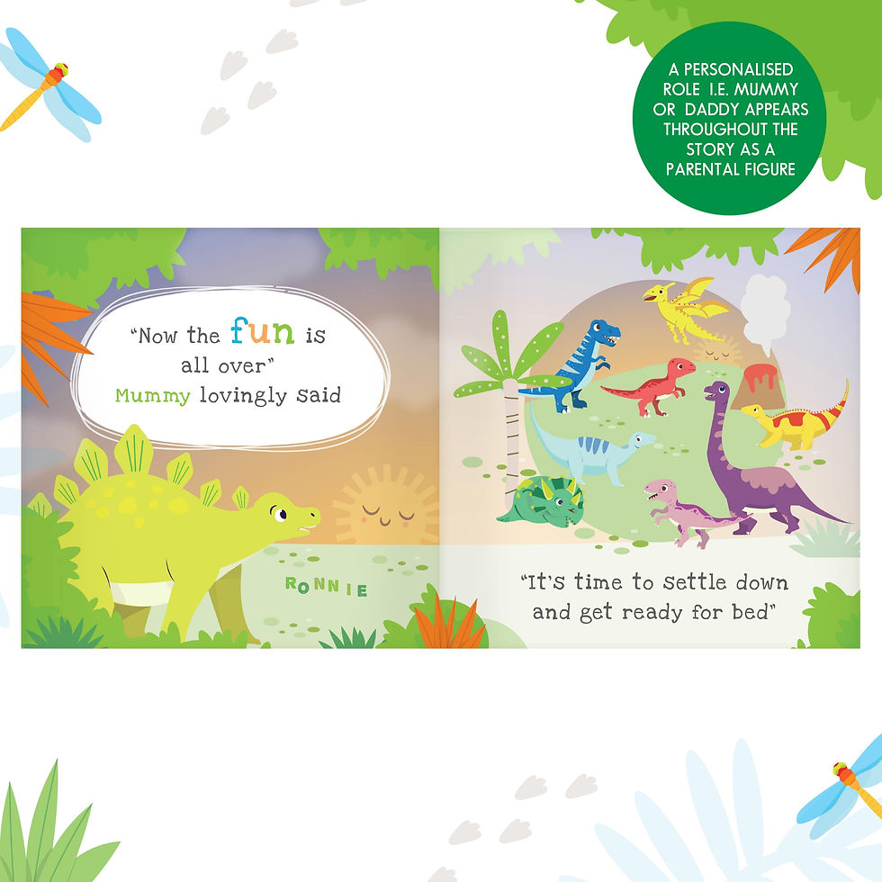 Thumbnail: Personalised Dinosaur Book & Stacking Toy