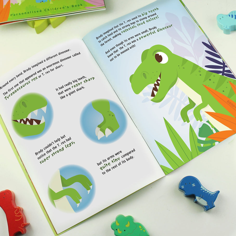 Thumbnail: Personalised Dinosaur Adventure Story Book