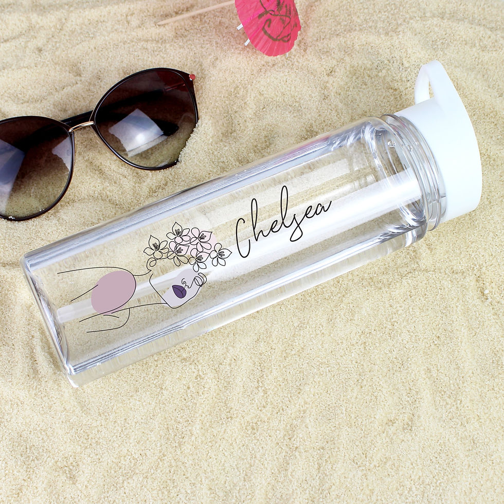 Thumbnail: Personalised Natalia Fine Line Drinks Bottle