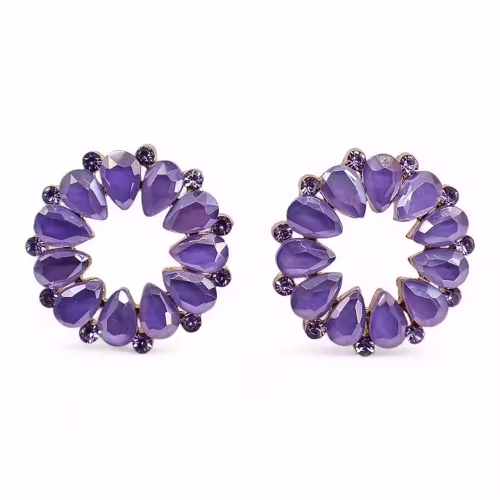 Thumbnail: Lavender - Vintage Glass - Earrings