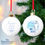 Thumbnail: Personalised The Snowman and the Snow dog Blue Bauble