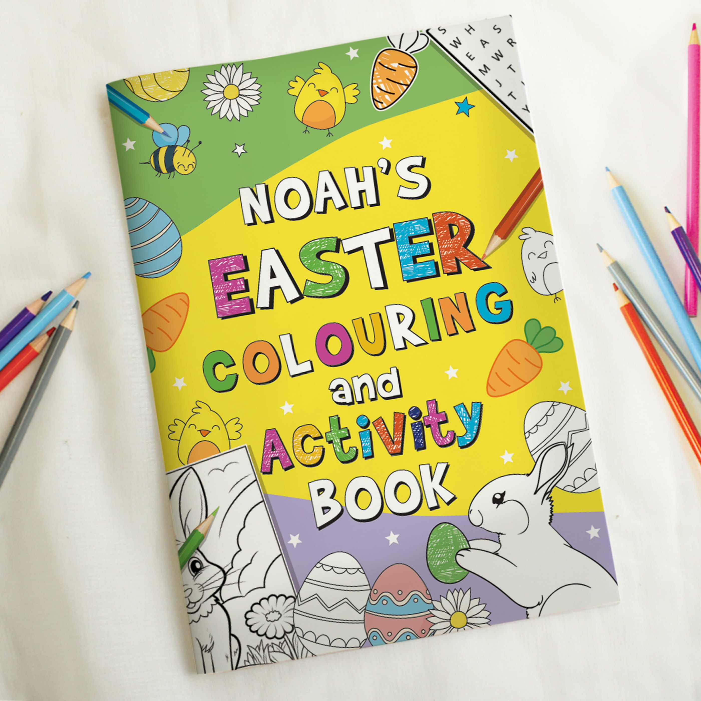 Personalised Easter Activity & Colouring Book