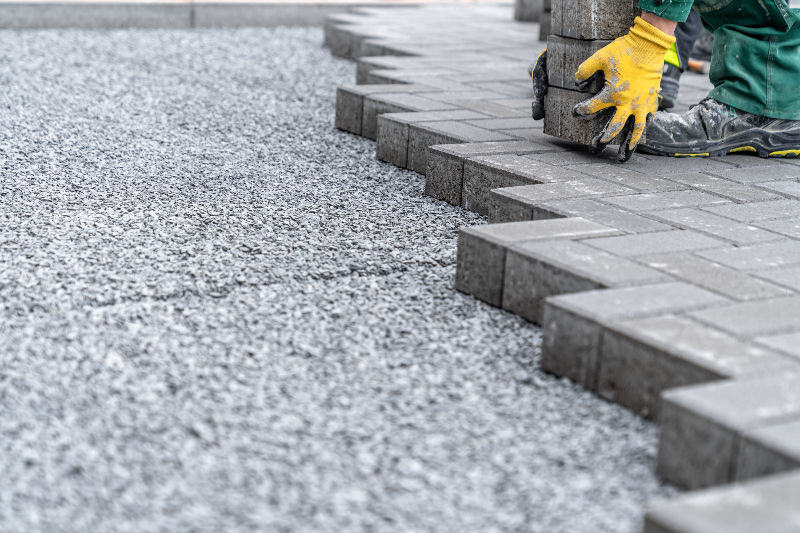Herringbone bricklaying pattern