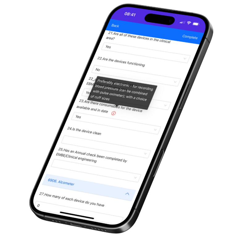 statistics image on a mobile phone screen