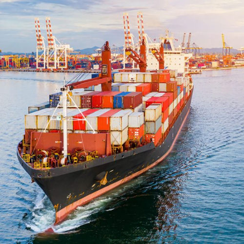 cargo ship with containers