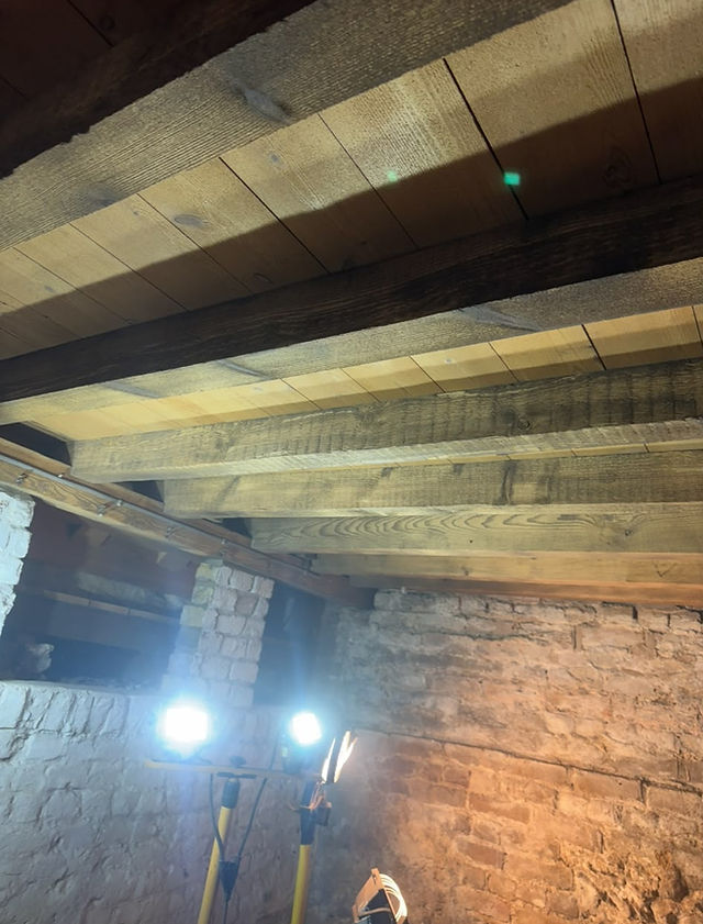 sandblasted timbers