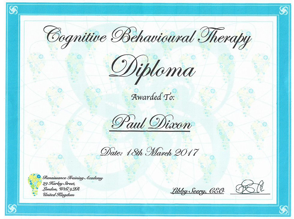 Cognitive Behavioural Therapy Certificate
