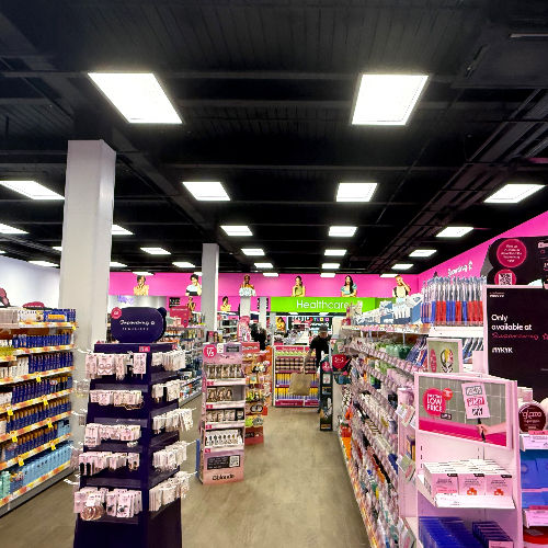 superdrug shop lighting