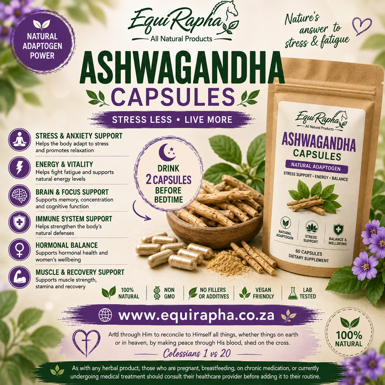 Ashwagandha Capsules 60's