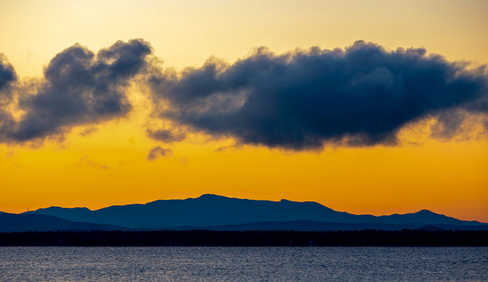 Mt. Mansfield over Lake Champlain