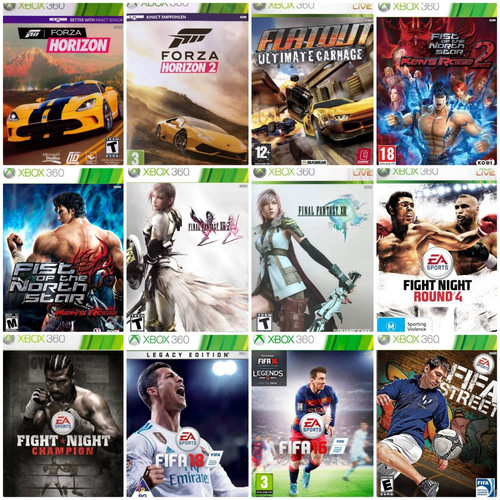 X-Box360 with 2 Controls and 125 Games on hard drive |