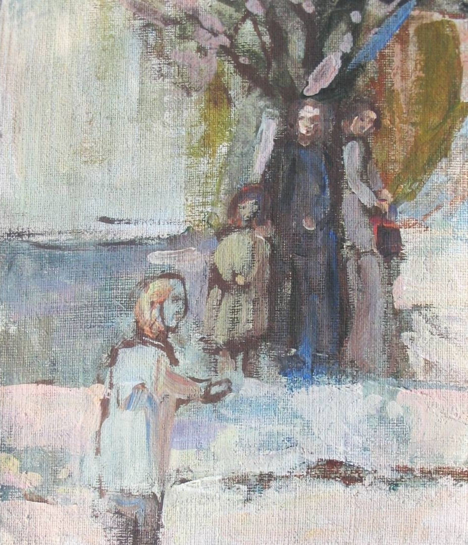 bezdomni / malarstwo figuratywne, symboliczne