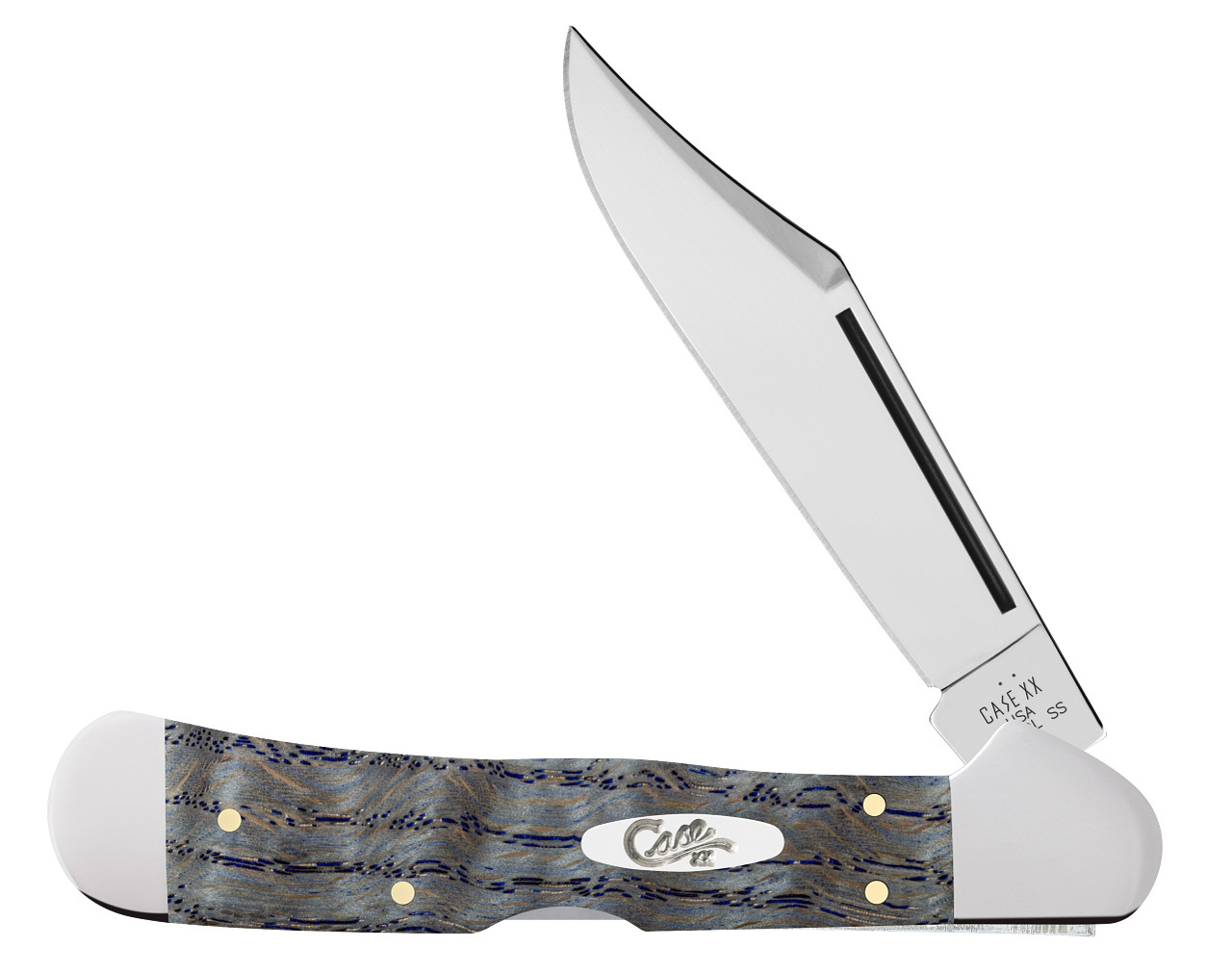 Copplerlock Blue Curly Oak Wood