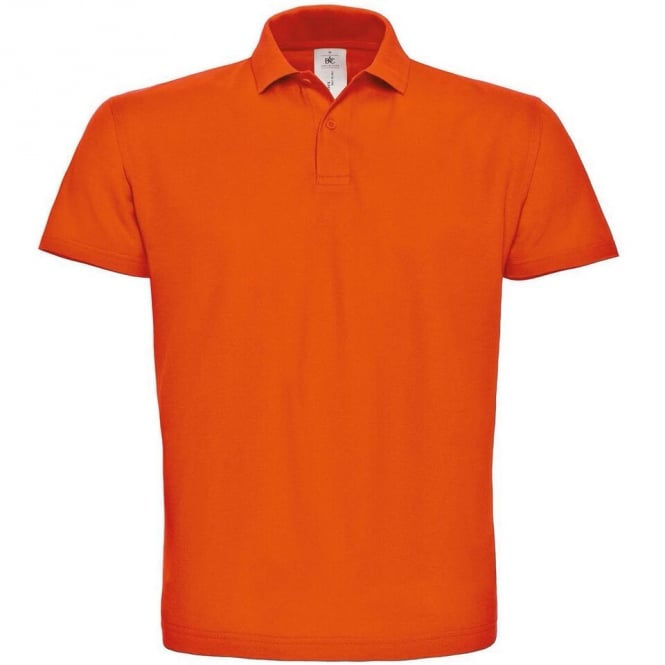 orange custom embroidered polo shirts