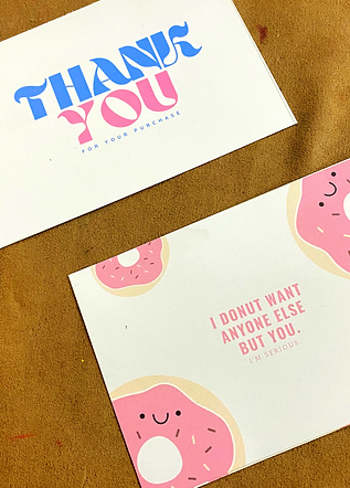 custom printed thank you cards