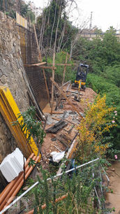 מראה חוץ על אזור הקיר