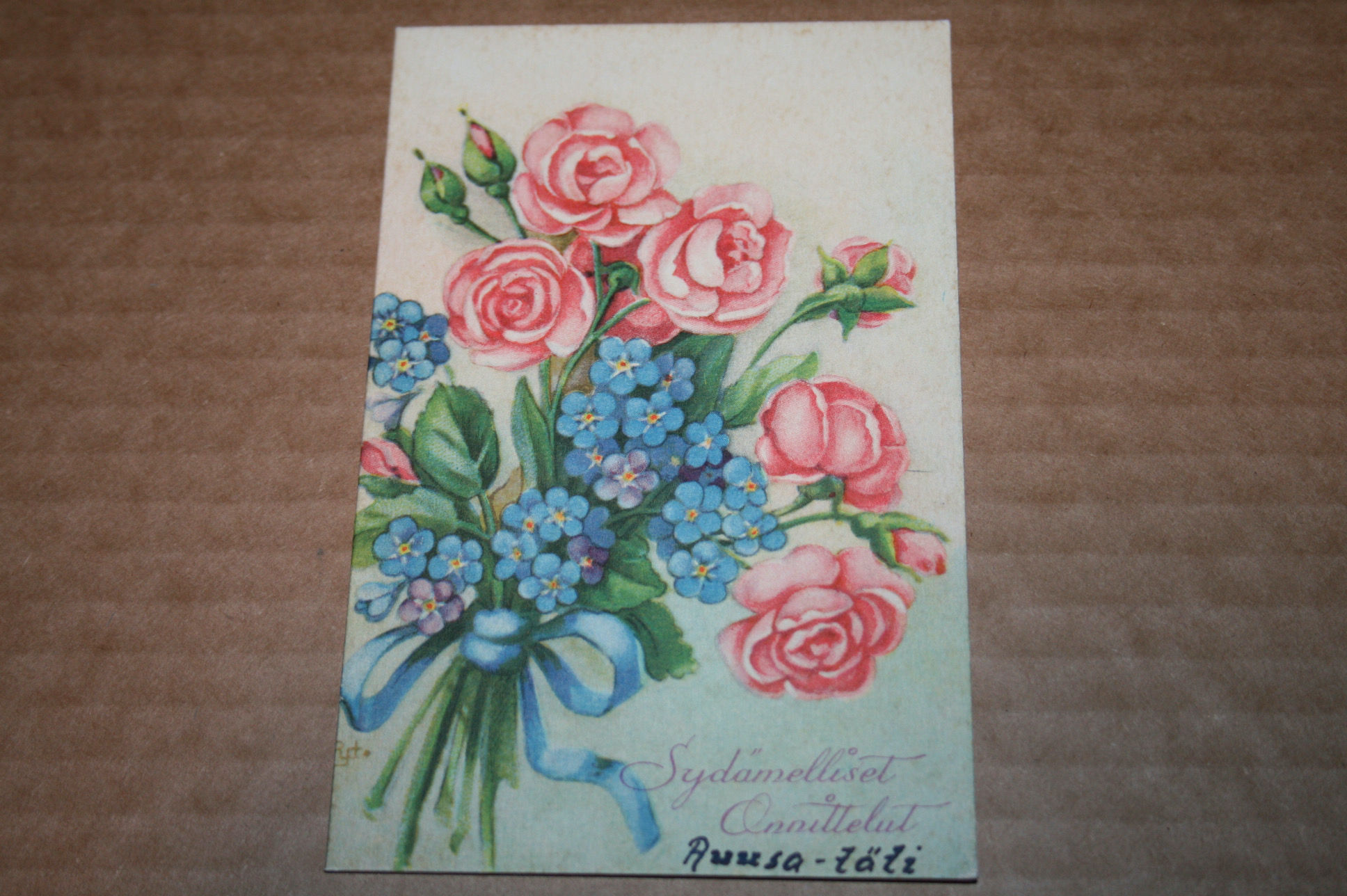 Devadatta Ramstedt postikortti kukat