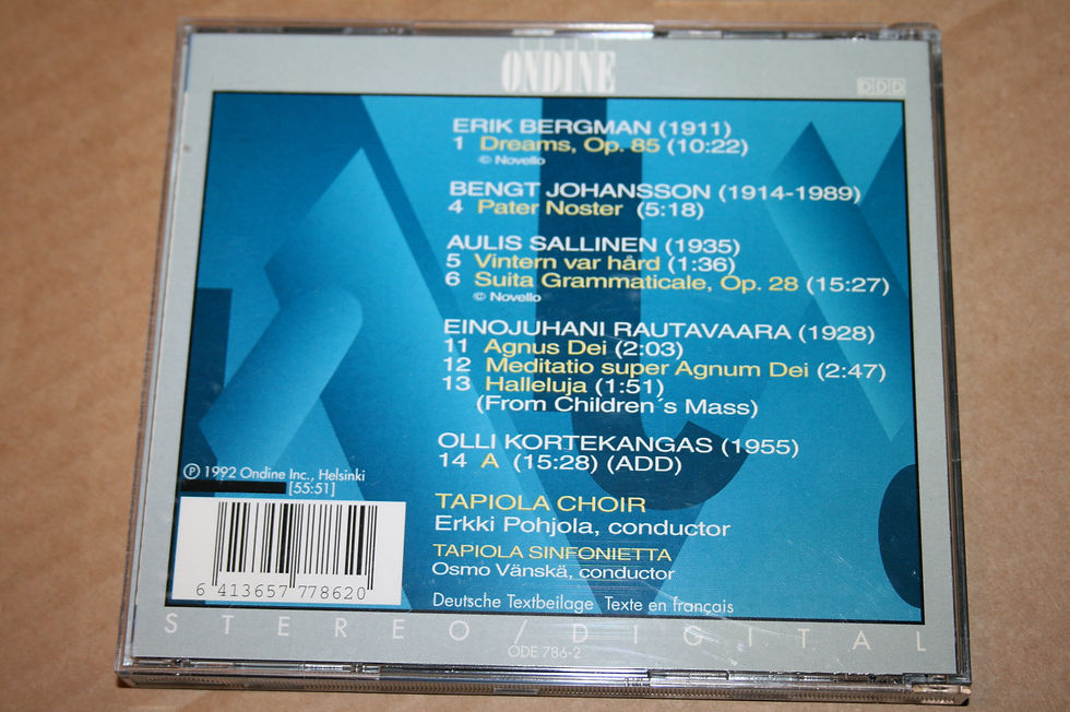 Pikkukuva: Tapiola Choir & Sinfonietta & Osmo Vänskä: Dreams CD