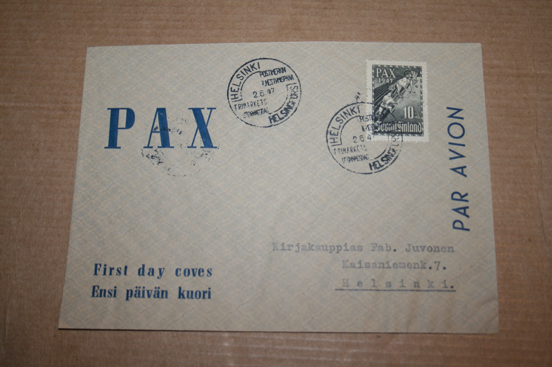 Suomi ensipäiväkuori LAPE 333